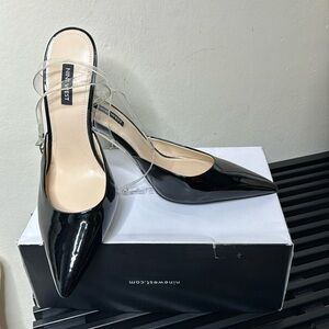 Black Heels w/Strap around Ankle